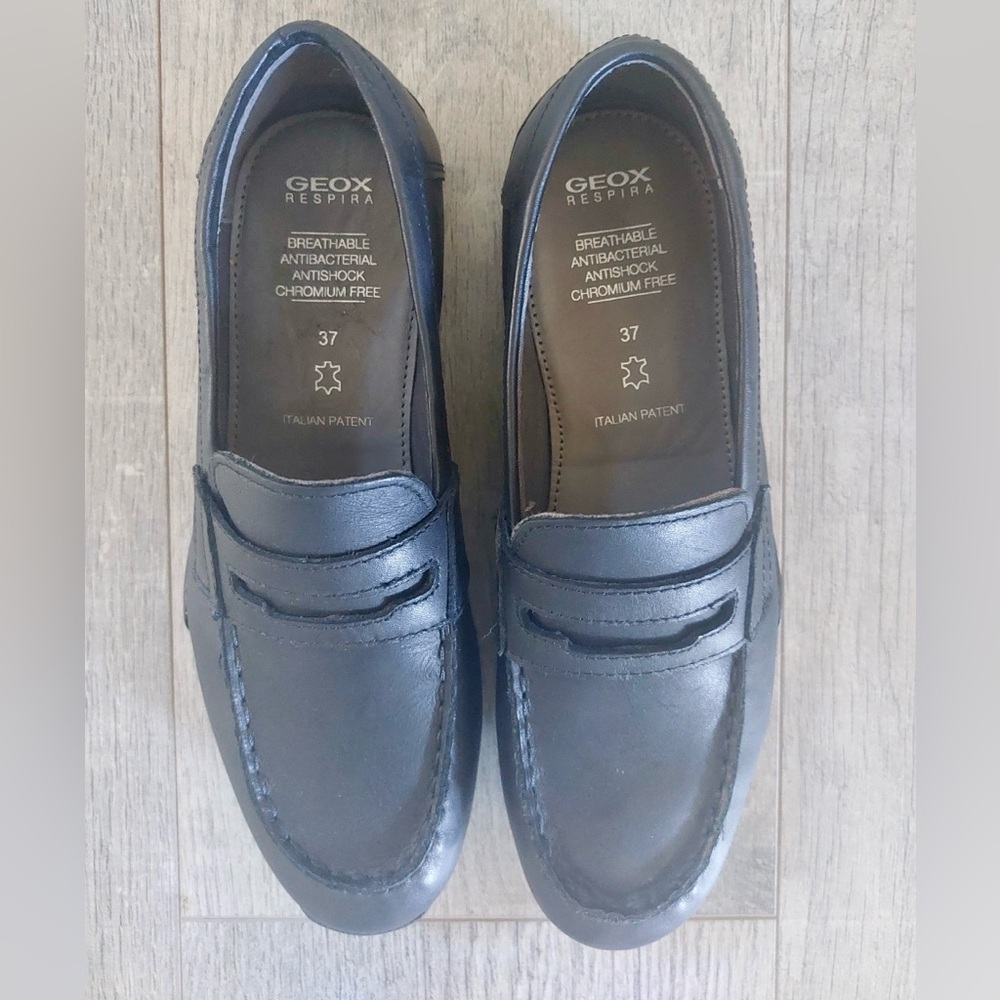 Geox Respira Leather Loafers